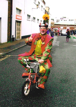 Silly McB On A Bike